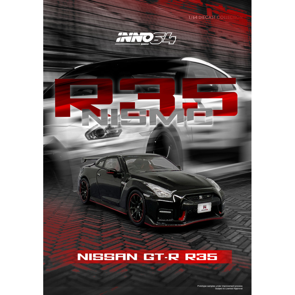 INNO64 INNO MODEL 1/64 NISSAN SKYLINE GT-R (R35) NISMO BLACK | Shopee ...
