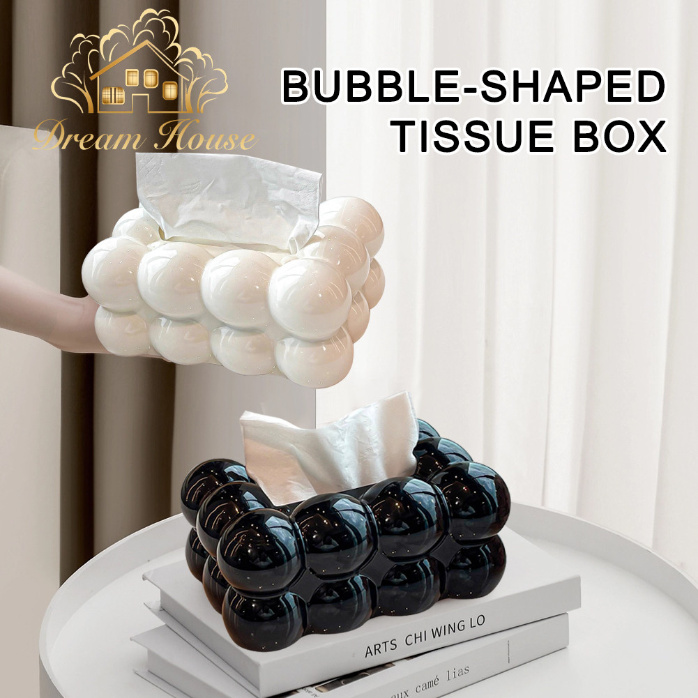 Creative Bubble Shaped Tissue Box Desktop Paper Storage Box Big ...