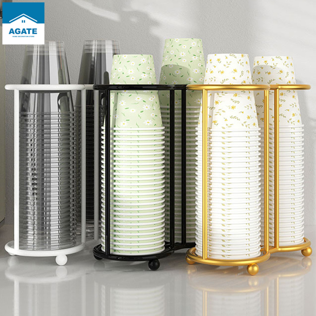 Disposable Cup Picker Desktop Paper Cup Storage Holder Display Rack For ...