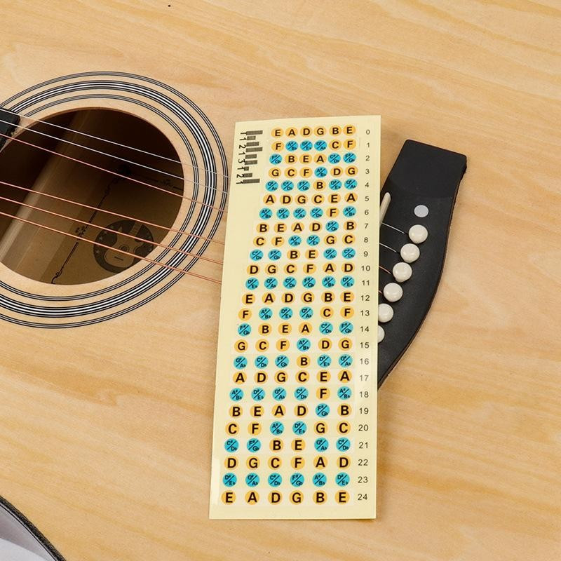 Guitar Scale Stickers for Beginners Entry-Level Paperboard Stickers ...