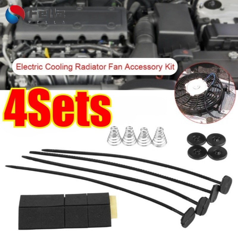 Complete Car Radiator Fan Mounting Set | Feet/Springs/Cable Ties ...