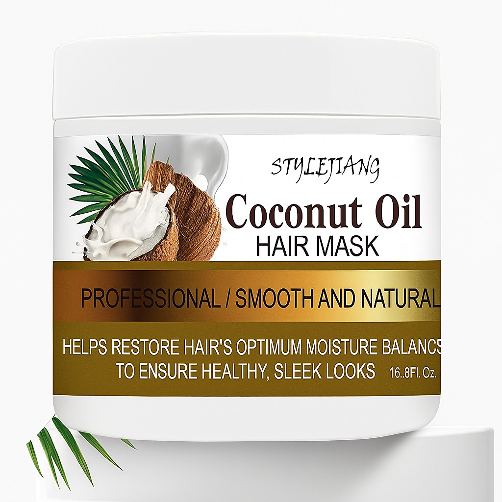 STYLEJIANG Coconut Oil Hair Mask 500ml – Deep Conditioning & Moisture ...