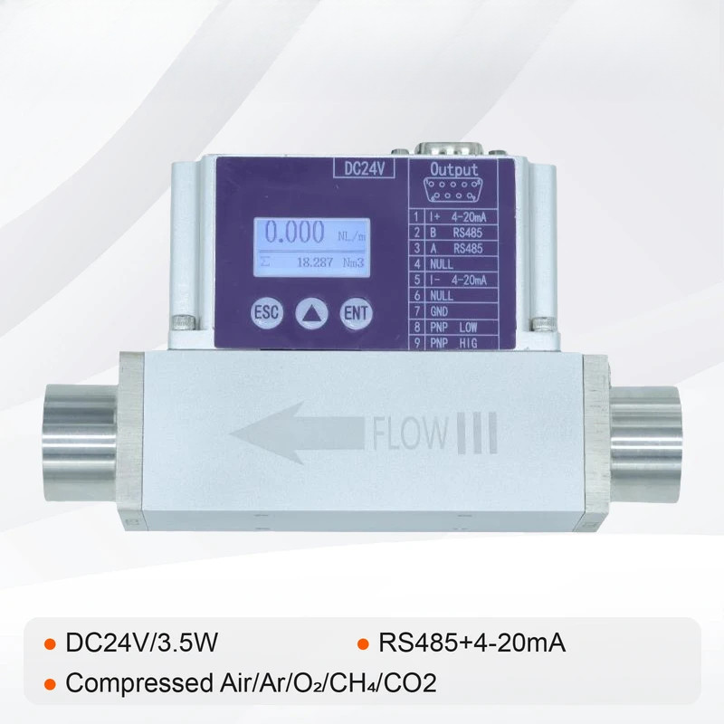 High Precision Micro Gas Mass Flow Meter for Air Nitrogen Oxygen ...