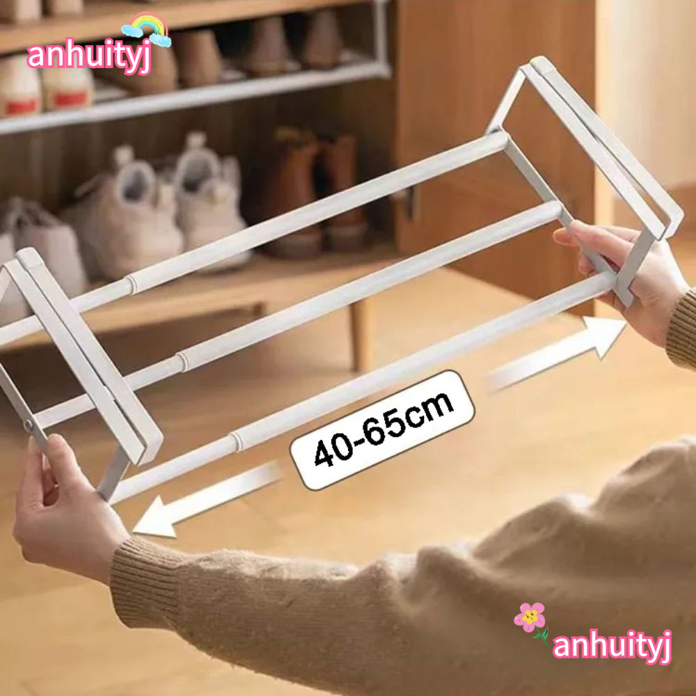 LANJ Retractable Shoe Rack, Space-saving Scalable Shoe Cabinet Layered ...