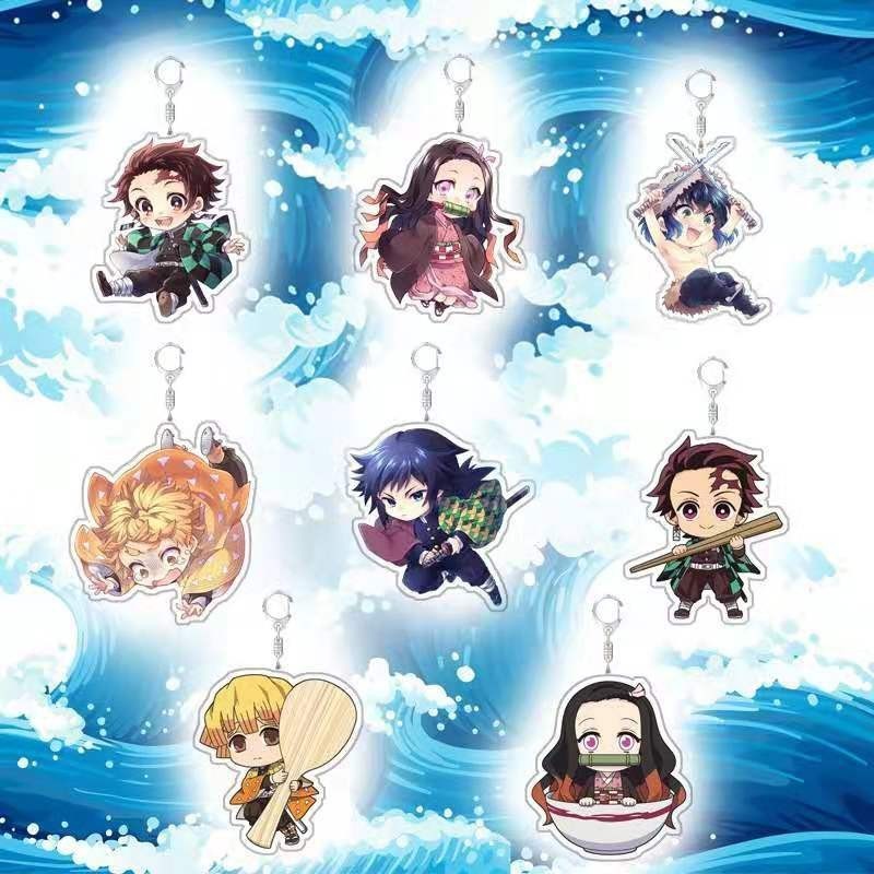 Demon Slayer Key Chain /Demon Slayer Rantai Kunci / 鬼灭之刃钥匙扣 | Shopee ...