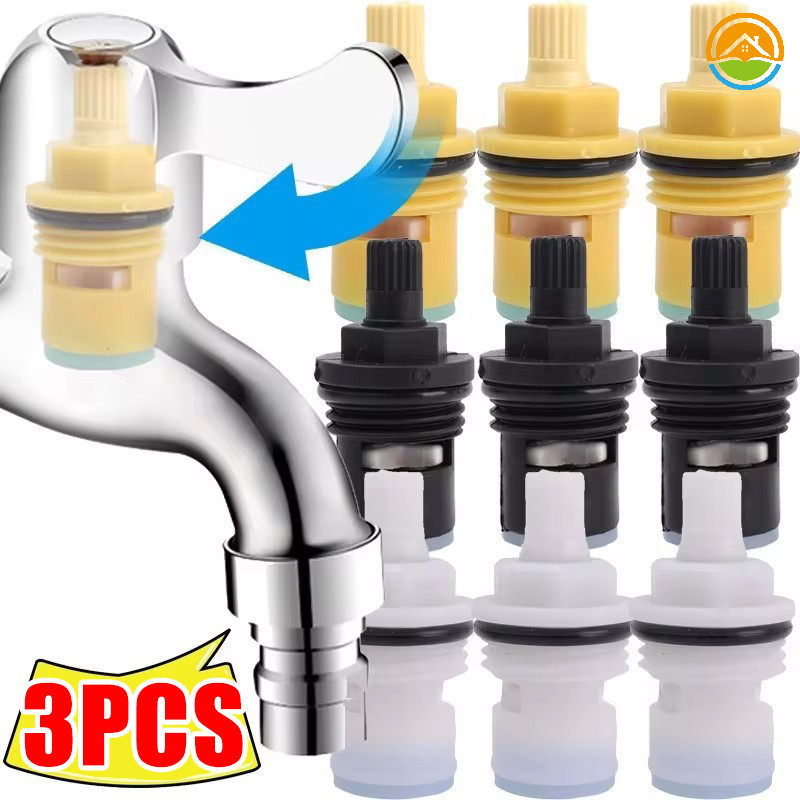 1/3Pcs Universal Plastic Replacement Faucet Cartridge - Kitchen ...