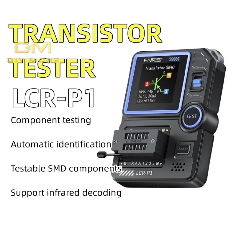 LCR-P1 Tester Universale Per Transistor, Diodi, Condensatori E Resistenze – Con Display 1,44
