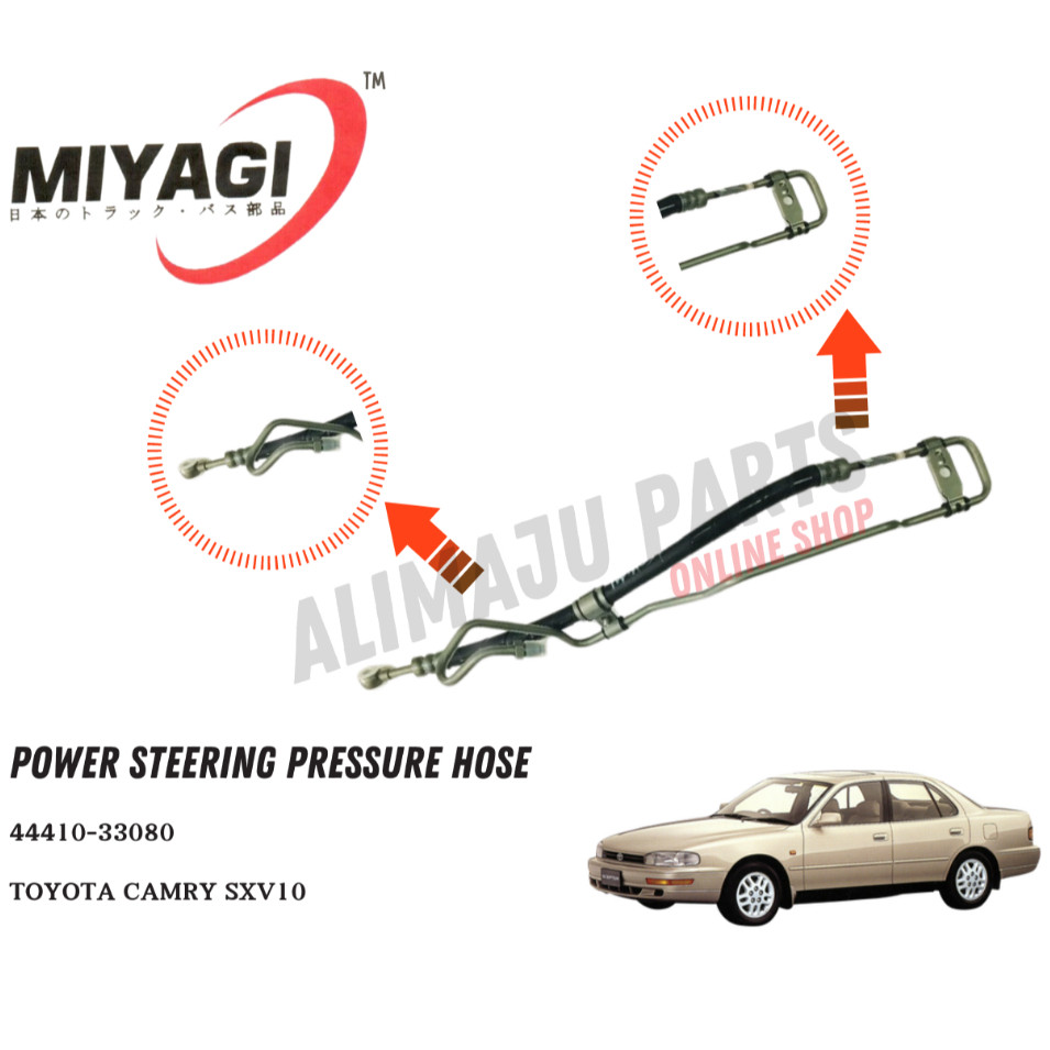 MIYAGI POWER STEERING PRESSURE HOSE TOYOTA CAMRY AUTO / MANUAL SXV10