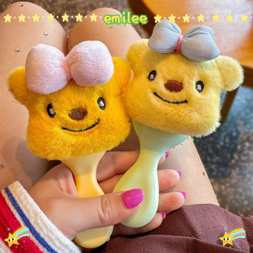 EMIL Butter Bear Comb, Wet Dry Bow Styling Combs, Cute Cartoon Self ...
