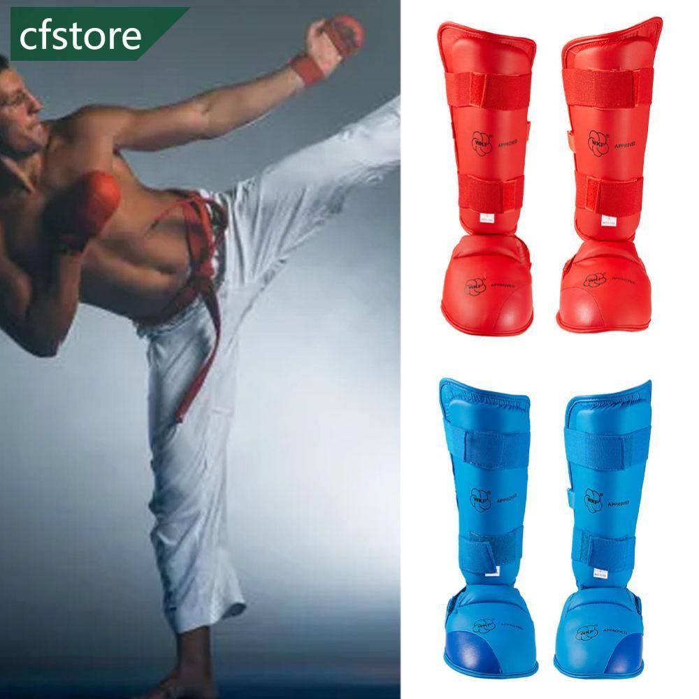 CFSTORE 1Pair Karate Shin Guard Taekwondo Boxing Leg Guard With Instep ...