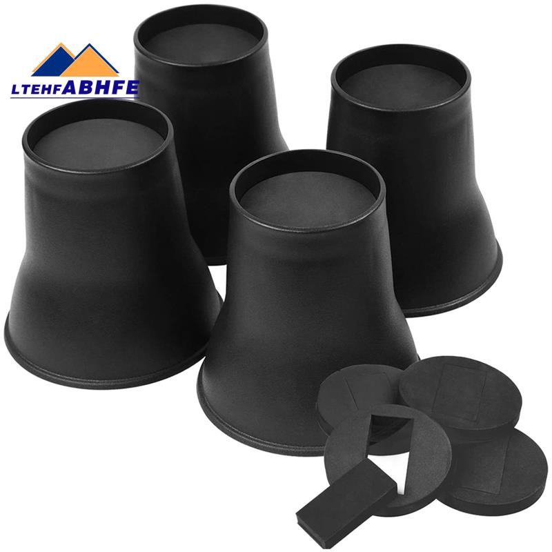 4PCS Bed Risers 6 Inch Heavy Duty Round Furniture Risers for Bed Desk ...