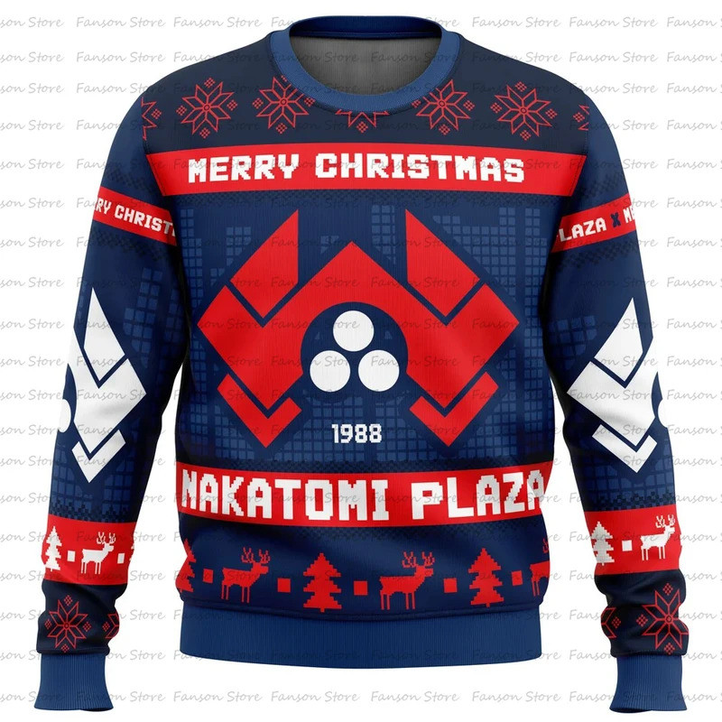 Hans Gruber Fall Nakatomi Plaza Die Hard Ugly Christmas Sweater Women Men Pullover Tops Cartoon Anime Couple Hoodie Sweatshirt Shopee Malaysia