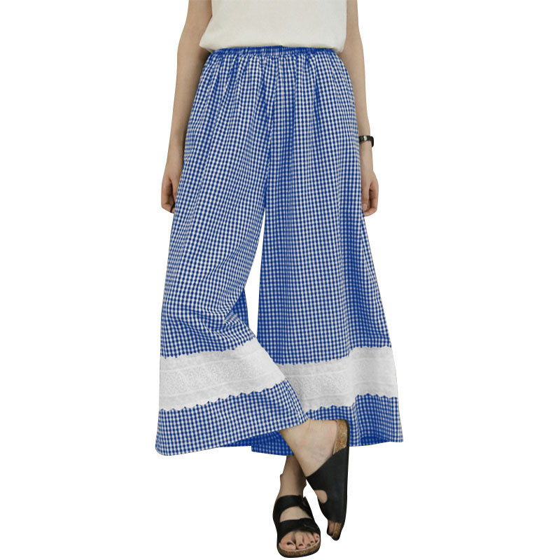 Ajio Blue Gingham Flare Skirt Dress Clearance Wallis Navy Polka