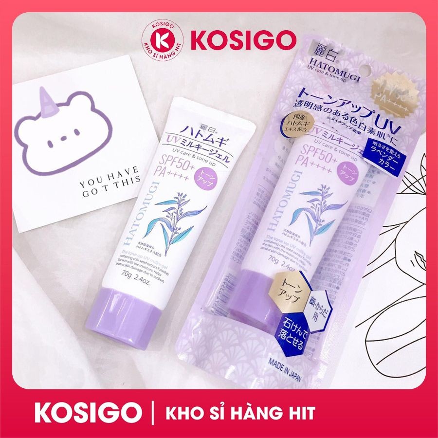 Japanese HATOMUGI sunscreen SPF50 PA +++ 70G with willow extract