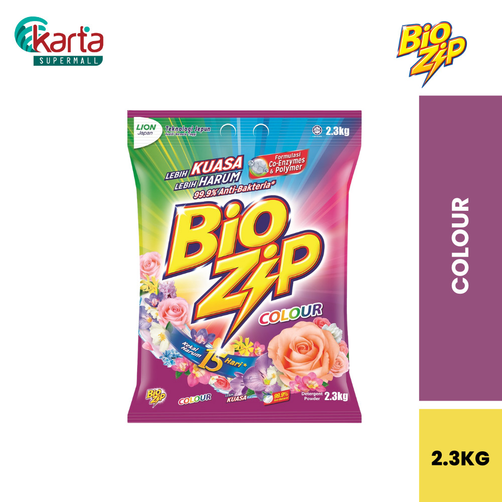 Bio Zip Powder Laundry Detergent Colour 2.3kg | Shopee Malaysia
