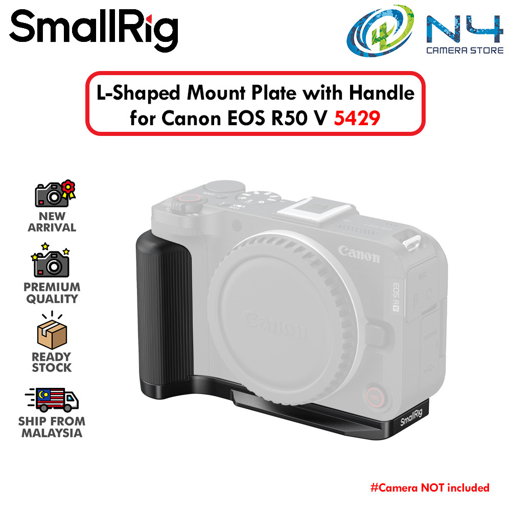 SmallRig L-Shaped Mount Plate With Handle For Canon EOS R50 V (Black ...