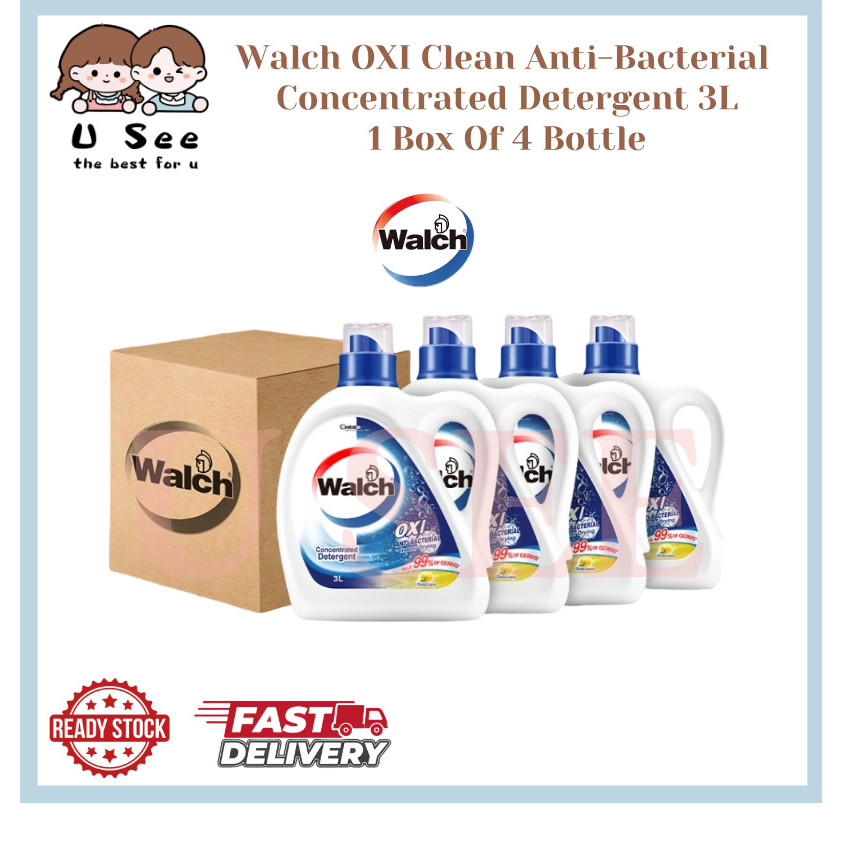 READY STOCK!!! Walch OXI Clean Anti-Bacterial Concentrated Detergent 3L ...