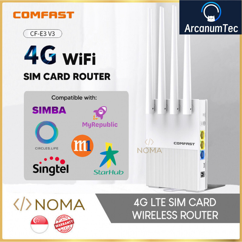 ArcanumTec 【SG】 COMFAST 4G Router SIM Card SIMBA Wifi Interface High ...