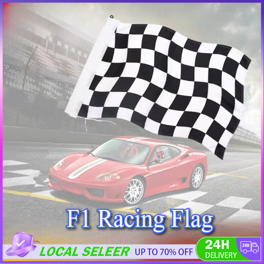 90x150cm Racing Car Flag F1 Racing Flag Classic Black White Checkered ...