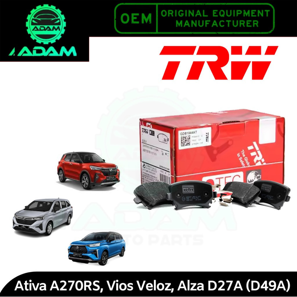 TRW Perodua Ativa A270RS Alza D27A (2022-) Facelift Toyota Veloz (2022 ...