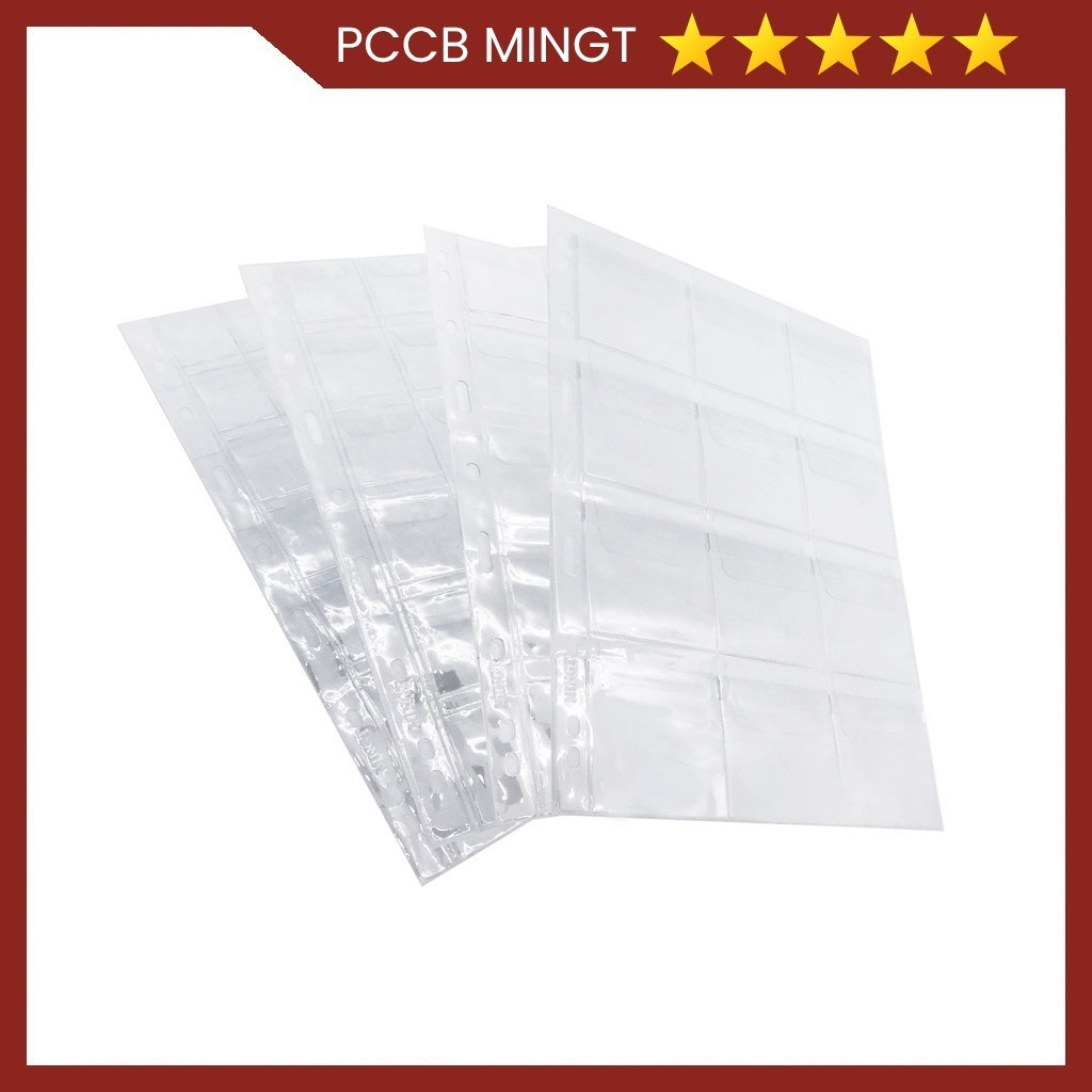 PCCB MINGT 10PCS 12/20/30/42 Slots Coin Album Inner Sheets Standard 9 ...