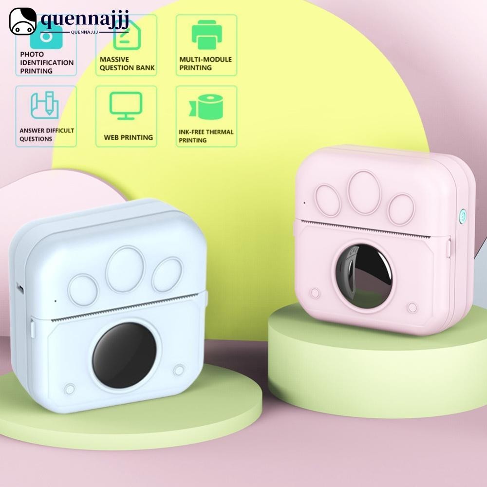QUENNA Mini Portable Bluetooth Thermal Printer Student Label Picture ...