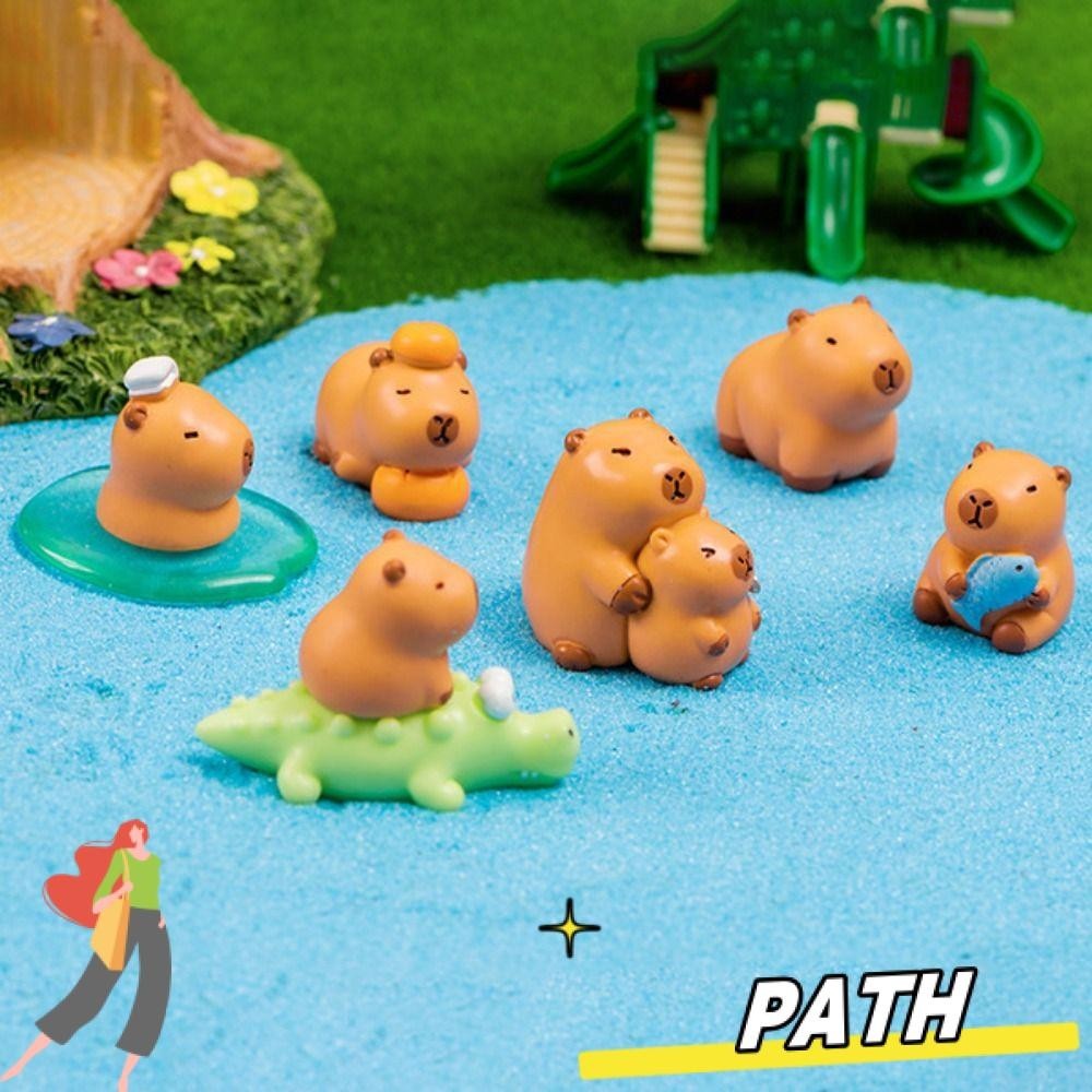 Capybara Toys For Kids 13Pcs Mini Resin Capybara Figurines Set – Tiny ...