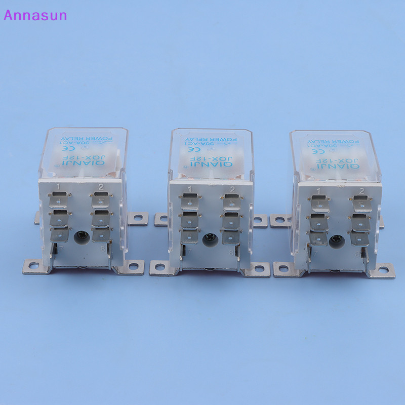 Relais JQX-12F 2Z - DC 12V - DPDT (2 Circuits) - 30A - 8 Broches - Neuf