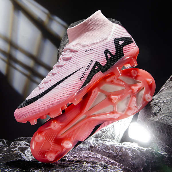 Cristiano Ronaldo Assassin 15 Soccer Boots Men s and Women s FG Studs Student Children s TF Crush Studs High Top into Artificial Turf Training