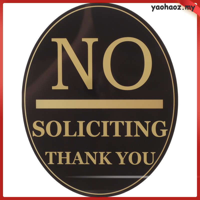 Home Decor Do Not Enter Signs Soliciting Fall Warning House Number