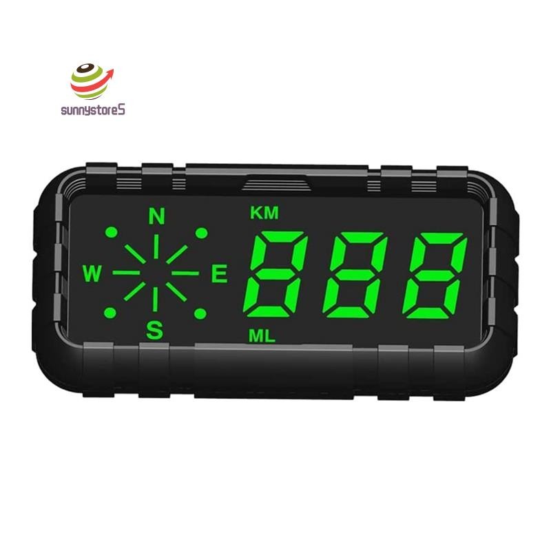 HUD Speedometer Odometer Compass Up Display GPS Digital Display Big ...