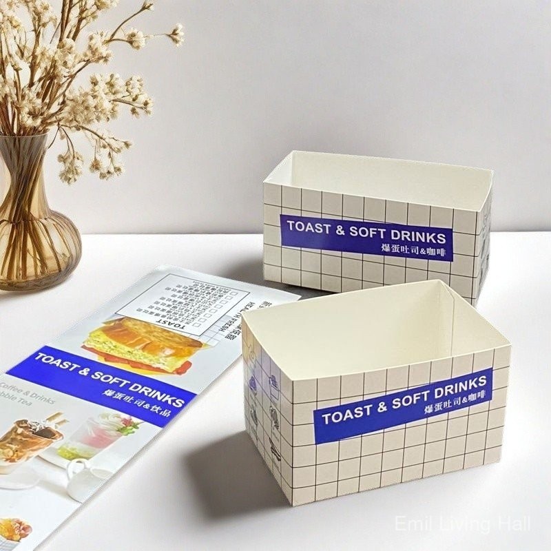 ⭐⭐Korean Baking Sandwich Packaging Box Matching Paper Card Burger ...