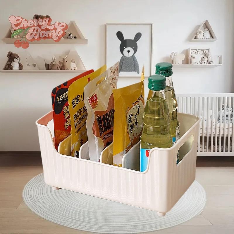(Cherry Bomb) Simple Style Storage Basket Acrylic Living Room Utility ...