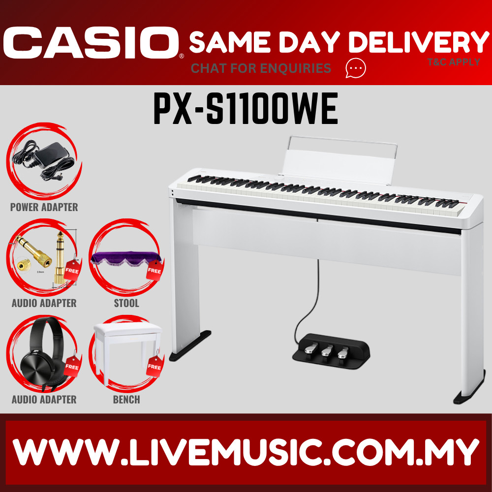 *SAME DAY DELIVERY* Casio PX-S1100 88 Keys Digital Piano With Headphone ...
