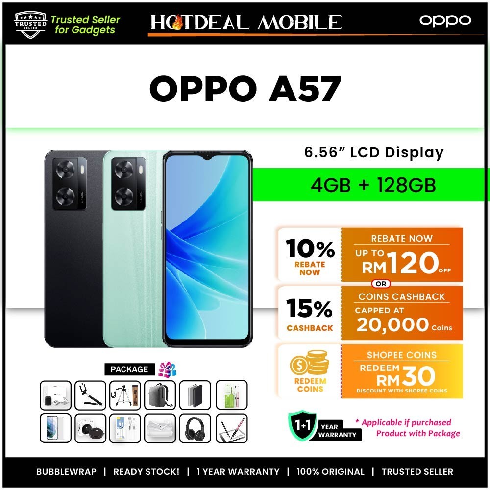 OPPO A57 [4GB RAM 64GB ROM] [4GB RAM 128GB ROM] - Original OPPO ...