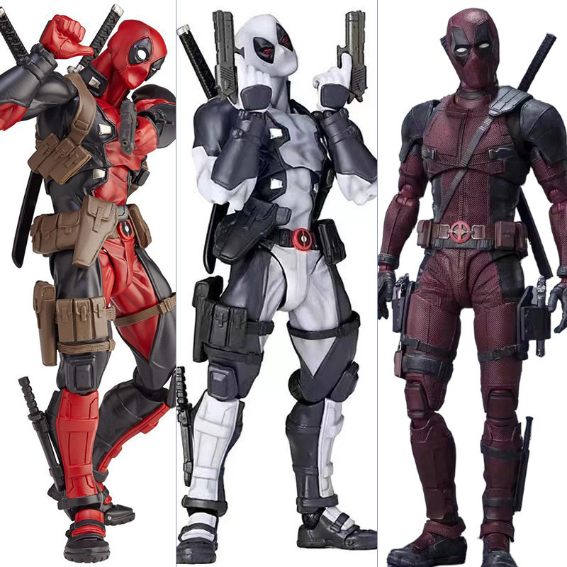 SHF Deadpool Figure 025EX Deadpool 001EX Neca Marvel Model Decor Gifts ...