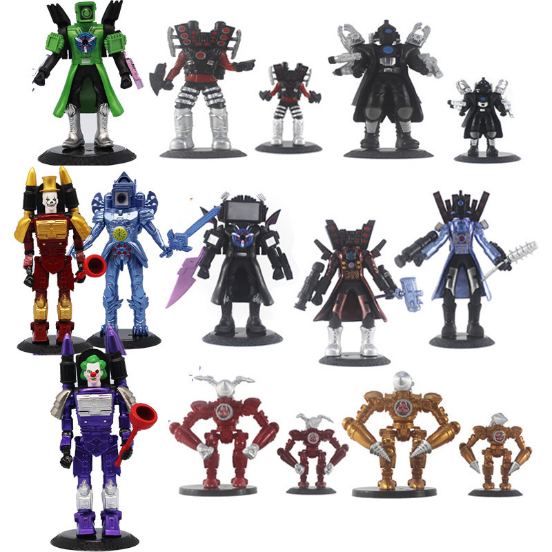 Skibidi Toilet Toys TV Man Clockman Doctor Titan Drill Man Speakerman ...