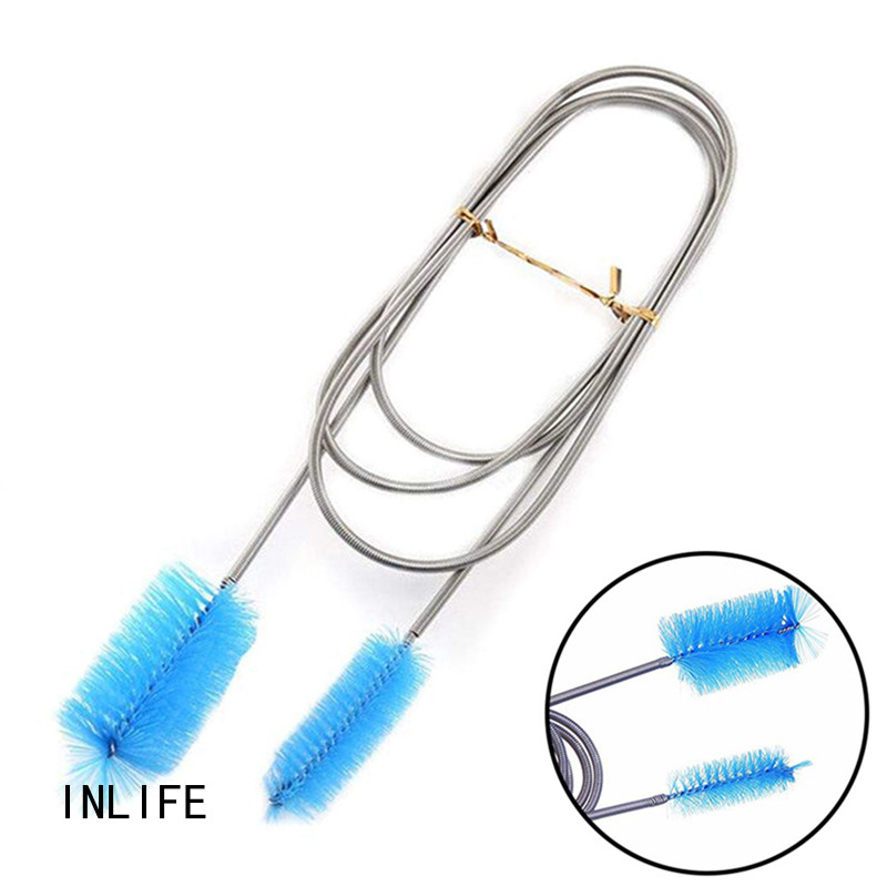 INLIFE 90 / 155 / 200cm Flexible Cleaning Tube Ended Double Brush ...