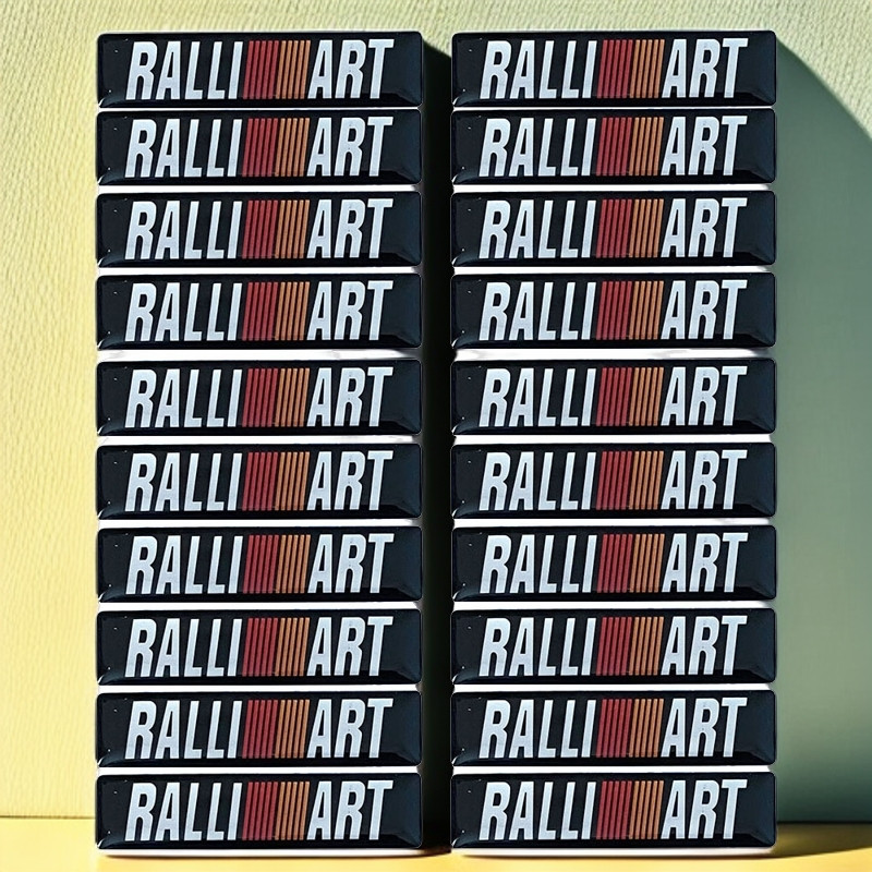 *READY STOCK*3D Gel RALLIART Emblem Badge Car Styling Sticker ...