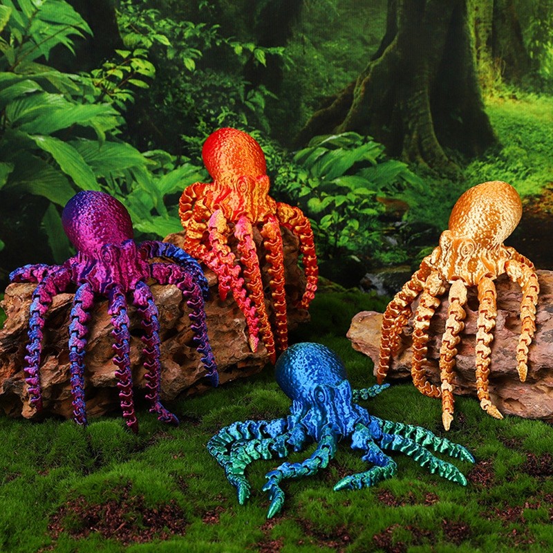 Creative 3D Printed Octopus Multi-functional Simulation Octopus ...
