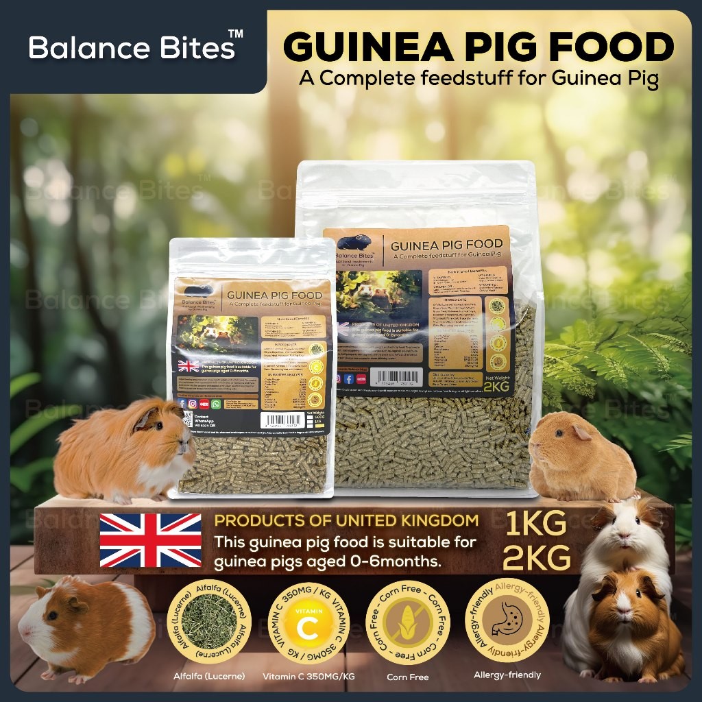 Picture of Balance Bites Guinea Pig Food Complete feedstuff for guinea pig 1KG/2KG ...