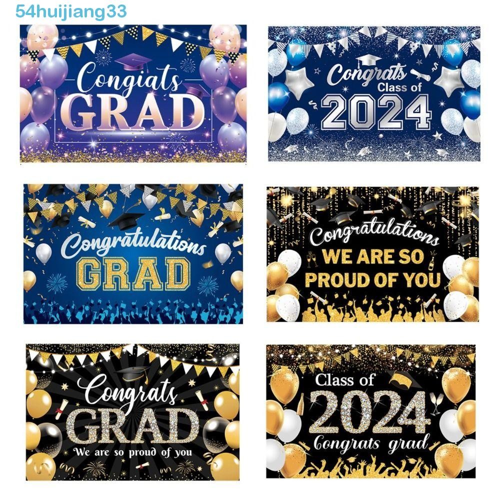 HUIJIANG Graduates Photography Backdrop, Congrats Grad Prom Graduation ...