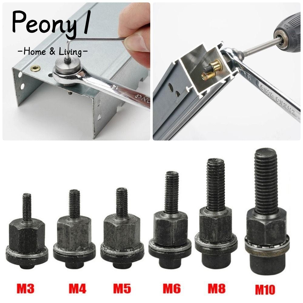 PEONY1 1Pcs Hand Rivet Nut, M3 M4 M5 M6 M8 M10 Mandrel Staple Manual ...