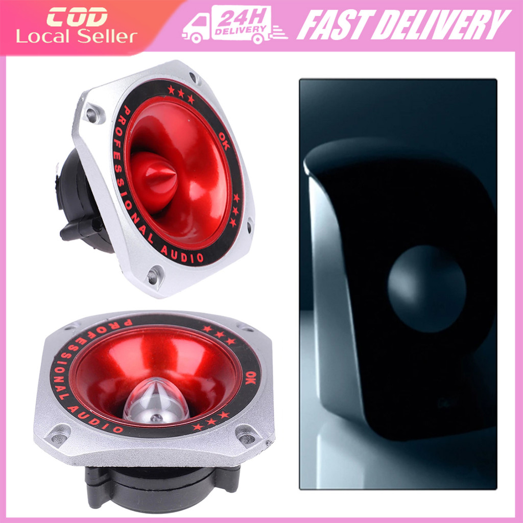 Piezo Speaker Tweeter Square Red Strip Light 2pcs Speaker Tweeter ...