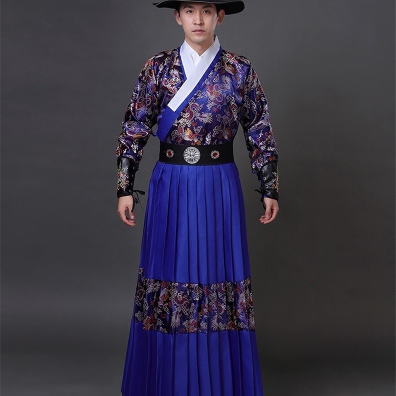 Ancient Costume Ming Made Hanfu Men's Embroidered Spring Sword Flying ...