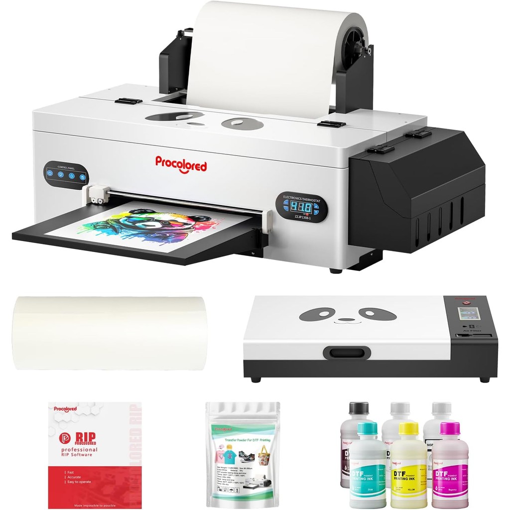 Procolored F13 Panda DTF Printer A3 L1800 Apparel Transfer Printing ...