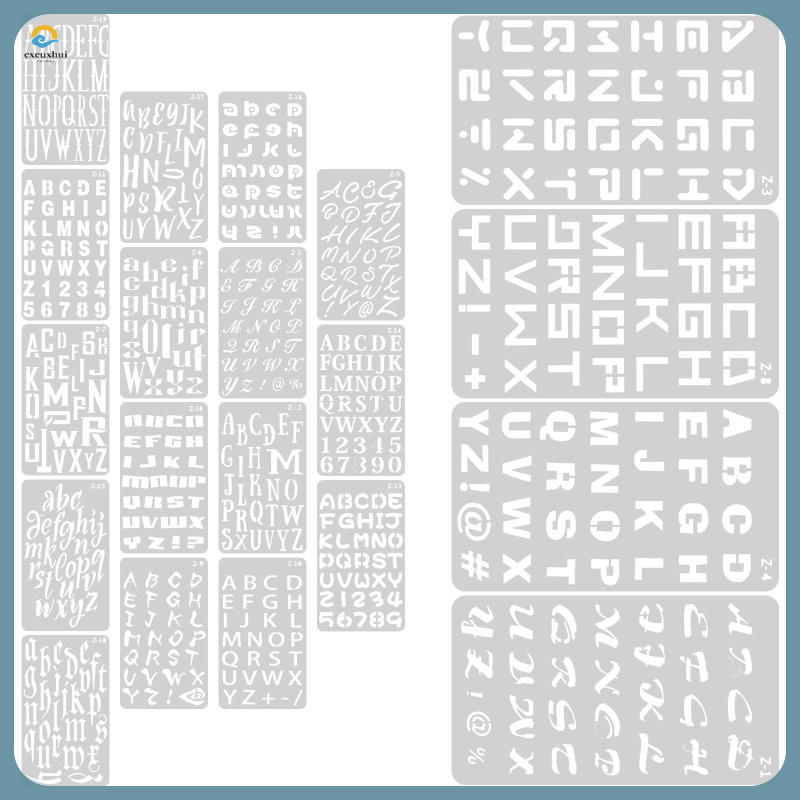 Alphabet Stencils Fall for Crafts Reusable Letter Template Ruler ...