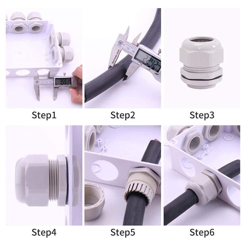 Cable Gland PVC Waterproof PVC Base Nut Box Metal Clad Connector Wire ...