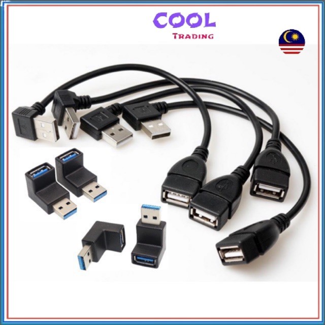 PPP USB 3.0 / 2.0 Converter / USB 3.0 Cable L Shape Charges Charge ...