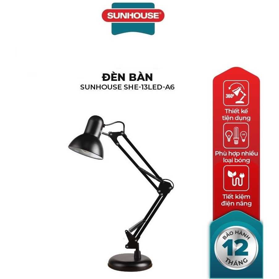 Sunhouse LED desk lamp SHE-13LED- A6 | Shopee Malaysia